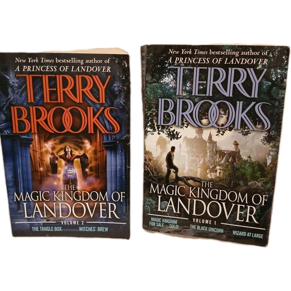 2 Books Terry Brooks The Magic Kingdom of Landover Vol 1 & 2 Princess Paperback